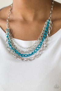 Color Bomb - blue -  necklace set