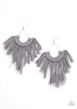 Load image into Gallery viewer, Paparazzi Accessories: Wanna Piece Of MACRAME? - Silver Earrings
