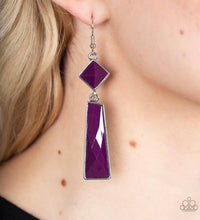 Load image into Gallery viewer, Hollywood Harmony - Purple Earrings
