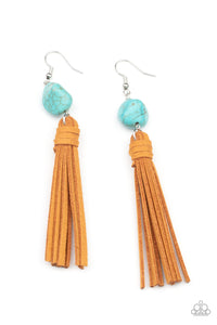 All-Natural Allure - Blue Earrings