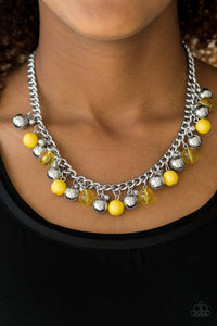 Paparazzi yellow Bead necklace