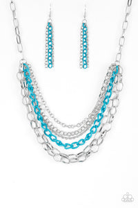 Color Bomb - blue -  necklace set