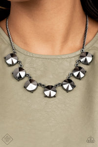 The SHOWCASE Must Go On - Black  Necklace Set